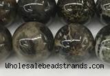 CAA4037 15.5 inches 12mm round chrysanthemum agate beads