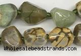 CAA4060 10*14mm - 12*16mm nuggets dragon vein agate beads