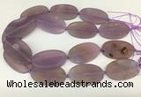 CAA4062 15.5 inches 30*50mm oval purple agate gemstone beads