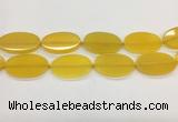 CAA4064 15.5 inches 30*50mm oval yellow agate gemstone beads