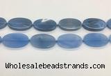 CAA4066 15.5 inches 30*50mm oval blue agate gemstone beads