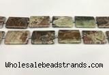 CAA4359 15.5 inches 25*35mm rectangle rainforest agate beads