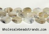 CAA4392 15.5 inches 30*30mm flat round Montana agate beads