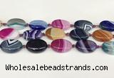 CAA4416 15.5 inches 18*25mm oval agate druzy geode beads