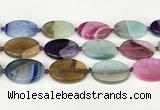 CAA4433 15.5 inches 25*35mm oval agate druzy geode beads