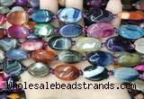 CAA4463 15.5 inches 13*20mm oval dragon veins agate beads