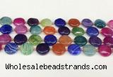 CAA4491 15.5 inches 18mm flat round dragon veins agate beads