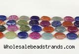 CAA4494 15.5 inches 13*18mm octagonal dragon veins agate beads