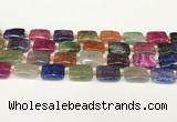 CAA4496 15.5 inches 15*20mm rectangle dragon veins agate beads