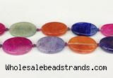 CAA4534 15.5 inches 25*35mm oval dragon veins agate beads