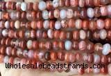 CAA4561 15.5 inches 4*6mm - 5*7mm rondelle south red agate beads