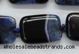 CAA481 15.5 inches 20*30mm rectangle agate druzy geode beads