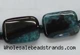 CAA485 15.5 inches 18*25mm rectangle agate druzy geode beads