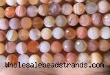 CAA4857 15.5 inches 10mm faceted round botswana agate beads