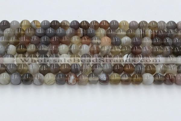 CAA4865 15.5 inches 6mm round Botswana agate beads wholesale