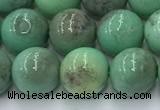 CAA4871 15.5 inches 8mm round grass agate beads wholesale