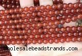 CAA4947 15.5 inches 6mm round red agate beads wholesale