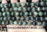 CAA4967 15.5 inches 10mm round green dendritic agate beads