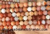 CAA5002 15.5 inches 8mm round red botswana agate beads wholesale