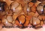 CAA5056 15.5 inches 8mm round dragon veins agate beads wholesale