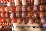 CAA5076 15.5 inches 16mm round red dragon veins agate beads