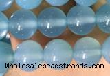 CAA5091 15.5 inches 6mm round sea blue agate beads wholesale