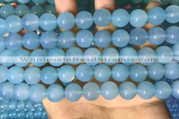 CAA5093 15.5 inches 10mm round sea blue agate beads wholesale