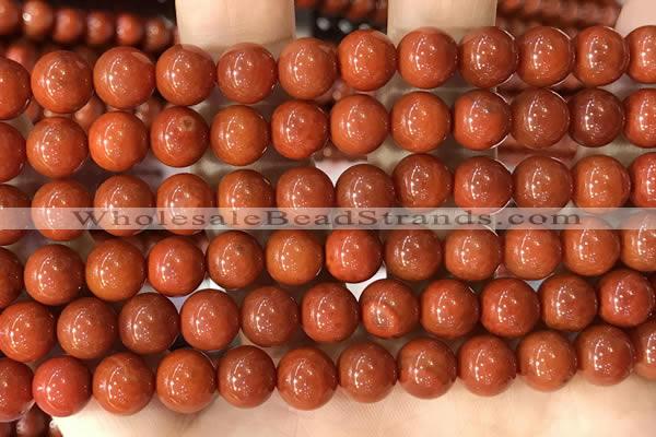 CAA5100 15.5 inches 8mm round red agate gemstone beads