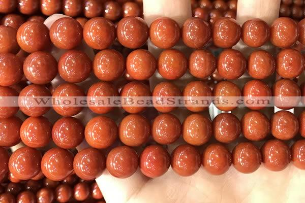 CAA5101 15.5 inches 10mm round red agate gemstone beads