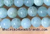 CAA5140 15.5 inches 4mm round dragon veins agate beads wholesale