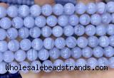 CAA5277 15.5 inches 8mm round natural blue lace agate beads