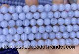 CAA5278 15.5 inches 10mm round natural blue lace agate beads