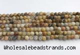 CAA5290 15.5 inches 4mm faceted round crazy lace agate beads wholesale