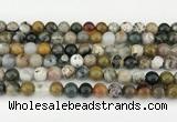 CAA5331 15.5 inches 8mm round ocean agate beads wholesale