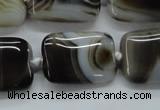 CAA535 15.5 inches 18*25mm rectangle madagascar agate beads