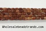 CAA5351 15.5 inches 10*14mm drum agate gemstone beads