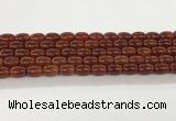 CAA5352 15.5 inches 10*14mm drum agate gemstone beads