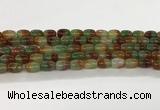 CAA5353 15.5 inches 10*14mm drum agate gemstone beads