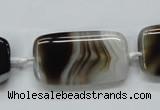 CAA536 15.5 inches 20*35mm rectangle madagascar agate beads