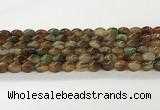 CAA5363 15.5 inches 8*12mm twisted rice agate gemstone beads