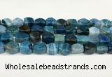 CAA5371 15.5 inches 10*12mm - 11*16mm faceted nuggets agate beads