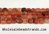 CAA5373 15.5 inches 10*12mm - 11*16mm faceted nuggets agate beads