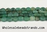 CAA5376 15.5 inches 10*12mm - 11*16mm faceted nuggets agate beads