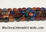 CAA5381 15.5 inches 10*12mm - 11*16mm faceted nuggets agate beads