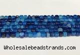 CAA5382 15.5 inches 6*7mm - 8*8mm nuggets agate gemstone beads