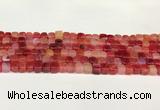 CAA5387 15.5 inches 6*7mm - 8*8mm nuggets agate gemstone beads