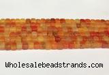 CAA5388 15.5 inches 6*7mm - 8*8mm nuggets agate gemstone beads