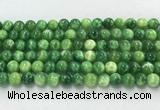 CAA5406 15.5 inches 8mm round peacock serpntine gemstone beads wholesale