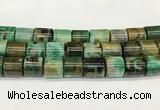 CAA5411 15.5 inches 15*15mm tube agate gemstone beads