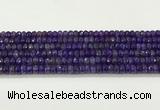 CAA5436 15.5 inches 6*8mm faceted rondelle agate gemstone beads